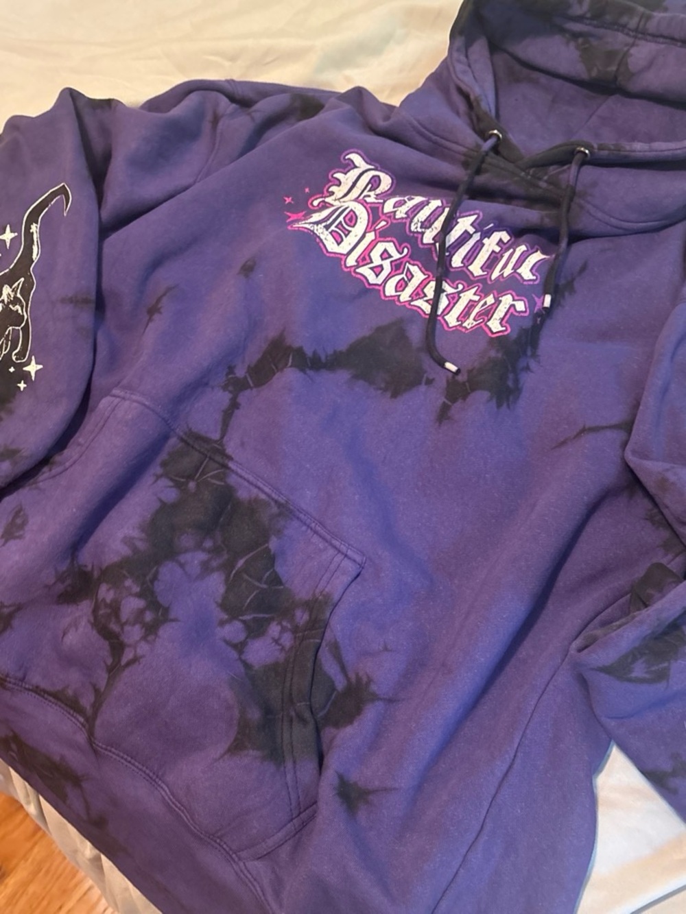 Women’s Purple Tie-Dye Hoodie - YPullover